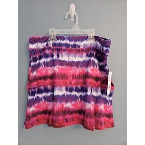 Girls Tie Dye Skort Reel Legends Purple Pink UPF50 Moisture Wicking Quick Dry L